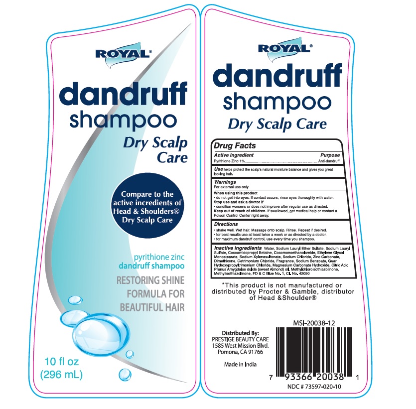 NDC 73597026 Royal Dandruff Dry Scalp Care Shampoo Topical Label
